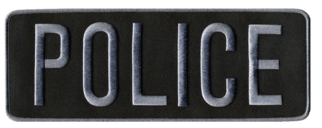 Police Patch Silver