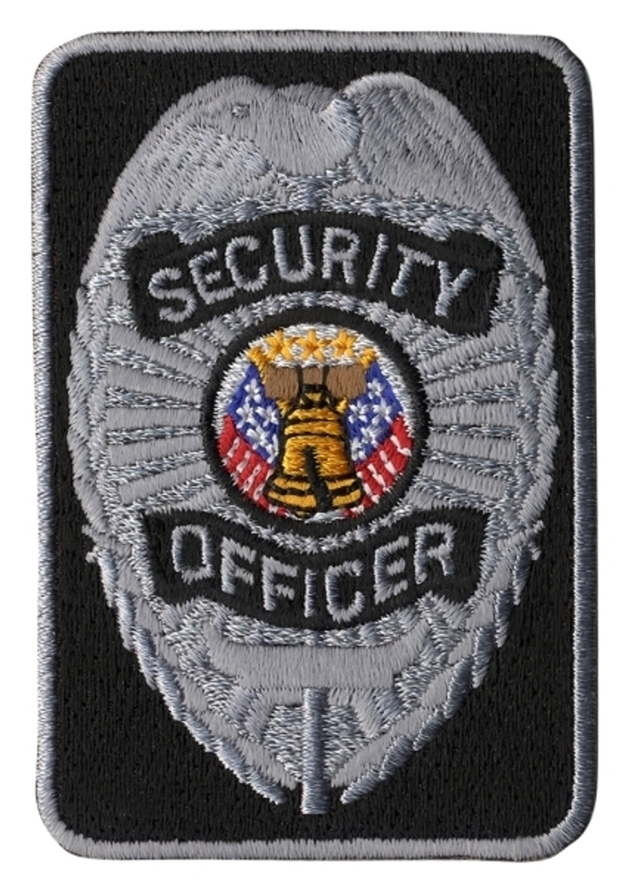 Silver Security Officer Patch